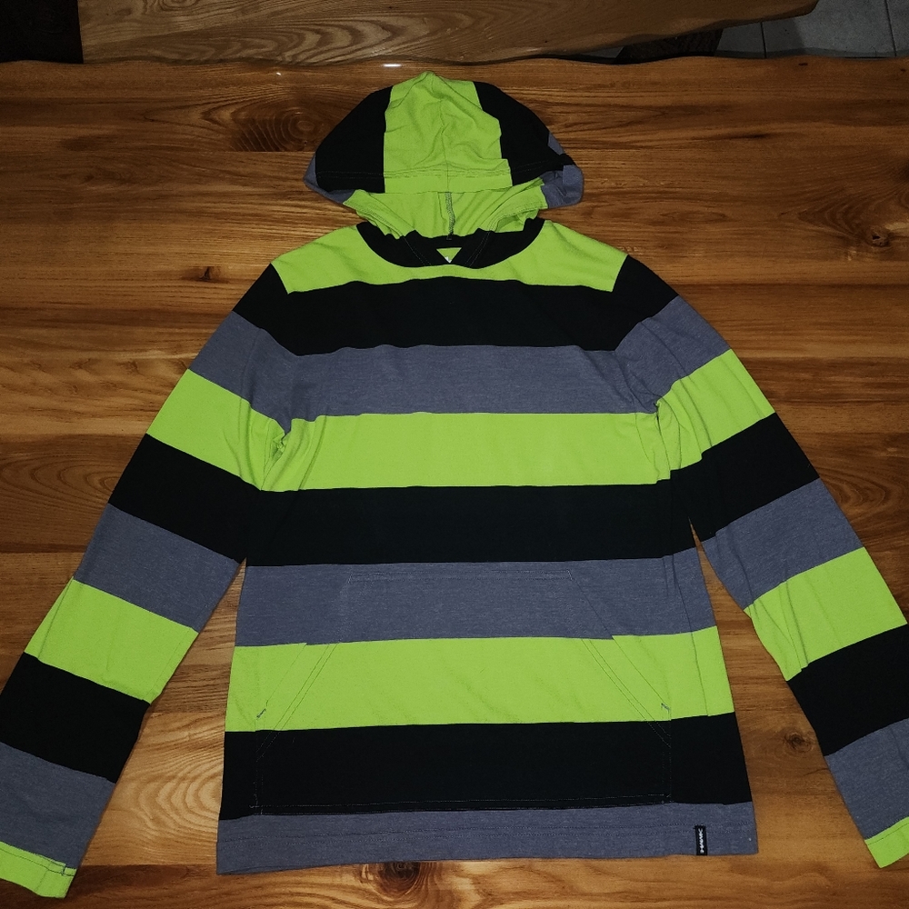 Tony Hawk striped hooded tee